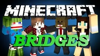 WHAT TIME IS IT? Minecraft Bridges WINTER EDITION Minigame w/ BajanCanadian, Bashur, and Ashley