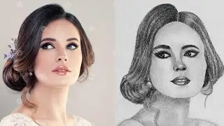How to draw a beautiful girl face/ girl face drawing step by step