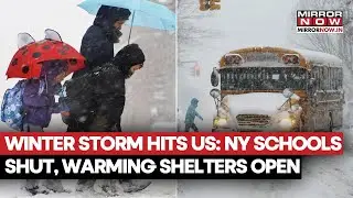 Winter Storm Hits US: New York Mayor Mamdani Shuts Schools, Opens Warming Shelters | Watch