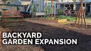 HUGE Backyard Garden Expansion! ⛏️