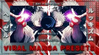 TOP 7 TikTok Trending Manhwa Presets 🔥 | Lookism & Jujutsu Kaisen Edit Pack | Alight Motion Link #22