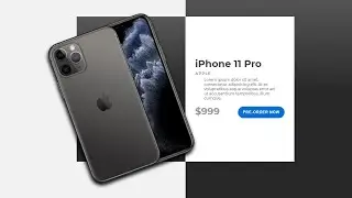 Responsive CSS iPhone 11 Product Card Tutorial