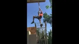 16ft Rope Climb! | Homemade American Ninja Warrior Course