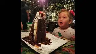 🎂WISH BIG LITTLE ONE🙏💫 ✨#rainforestcafe #volcano #birthday #shorts
