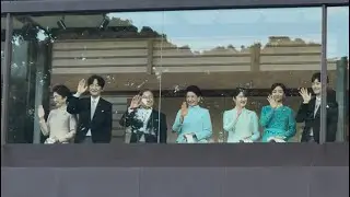 Royal greetings on a new year's day in  Japan
