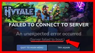 How to FIX Hytale Server Failed to Boot