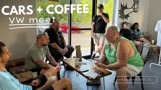 Cars + Coffee Meet | 9th Bar Coffee in Palm Harbor FL | Only One Classic VW Showed Up! &bull; Local Volks