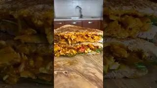 Sandwich con pulled chicken, veloce, sano e dietetico #fit #dieta