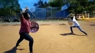 vaal kedayam  fight | sword and shield fight | tamil war