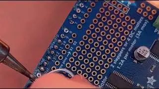 Soldering while listening to music
