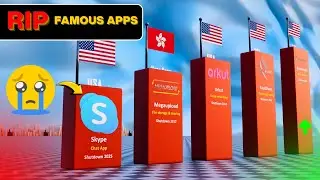 Most Popular Apps & Websites That Got Shut Down (1996&ndash;2025) | 3D Comparison
