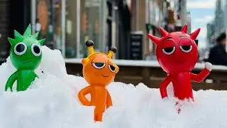Sprunki Figures Were Hiding Under The Snow!