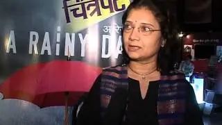 Ila Bhate talking about Marathi movie A Rainy Day