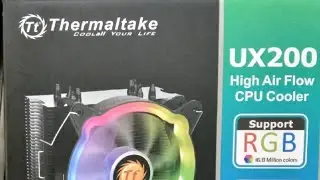 Thermaltek UX200 colling fan Unboxing & Installation.