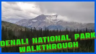 Exploring Denali National Park, visitor center, museum, and train in 4k