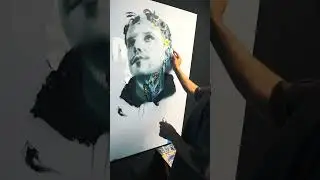 My Artistic Identity: A Canvas Airbrush, Acrylic, and Spray Paint Self-Portrait