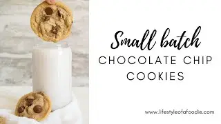 How to make chewy small batch chocolate chip cookies IN LESS THAN 20 MINUTES!  [YIELDS 8-10 cookies]