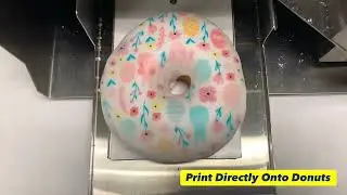 New Donut Printer - Print on Donuts, Mini Cakes & More with Eddie, The Edible Ink Printer.