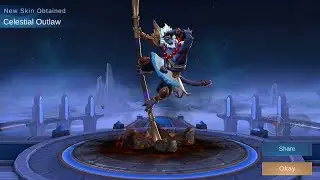 Buying the Celestial Outlaw Skin of Sun for 50 diamonds - Mobile Legends