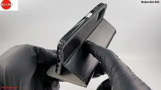 Telone flip pu leather black color Nokia G11-G21 dėklas-case-чехол