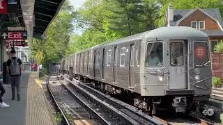 BMT Brighton Line: Brighton Beach Bound R68A (B) Train Bypassing Avenue H