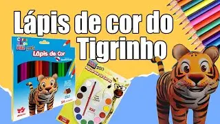 Lápis de cor e Aquarela Kaz Zoo