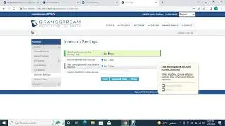 greandstream intercom auto answer