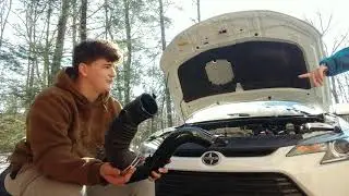I INSTALLED AN INTAKE!! WE ALMOST DROVE OFF OF THE ROAD!!