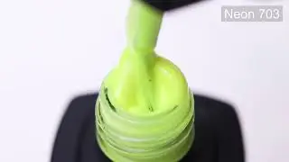 Гель-лак MOON FULL  Neon color Gel polish №703 (лимонный, неон), 8 мл
