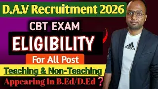 D.A.V. Staff Recruitment 2026🔥 Eligibility Criteria For All Posts Out!📣Teaching & Non-Teaching 👨&zwj;🏫