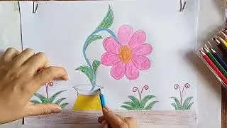 Draw Simple Flowers by Rural Teachers