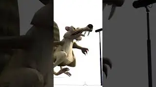 #scrat trying to sing! #prisma3d #iceage