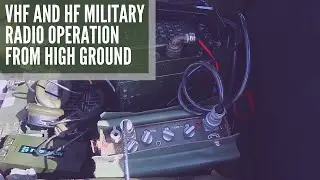 Operating military radios on HF and VHF frequencies from high ground