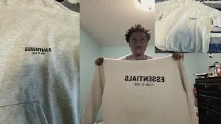 Обзор и размеры легкой овсяной толстовки FEAR OF GOD ESSENTIALS🔥💪🏾