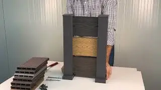 Montaj Gard din WPC, Cadru Gard și distanțiere din Aluminiu., VIVODECOR.Asamblare DoItYourself