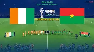 CÔTE D'IVOIRE vs BURKINA FASO - Coupe d'Afrique des Nations 2025 CAN Match complet | Simulation PES