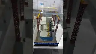 modal of auto couplling installation at IFAT at Bombay exhibition centre