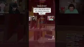 LACY AND RON FIGHT THE ENDER DRAGON PART 2 #twitch #twitchclips #fazeclanshorts #lacy #stableronaldo