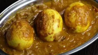 RESTAURANT STYLE EGG GRAVY || RESTAURANT STYLE EGG MASALA || EGG CURRY BY BACHELOR'S KITCHEN