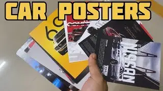 25 Car Posters for Just ₹100?! | Unboxing & Honest Review | Best Wall Decor Tips for Car Lovers 🚗🔥