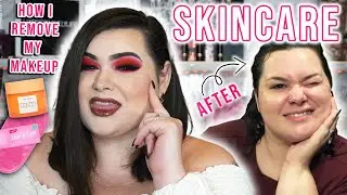 Nighttime SkinCare Routine and How I Remove My Makeup including lash glue 2020 *NOT SPONSORED*