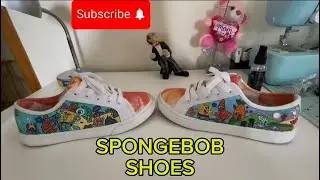 Custom Hydro Dipped SpongeBob Shoes! | DIY Sneaker Art #DIY
