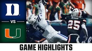 Duke vs. Miami Game Highlights | 2024 ACC Football