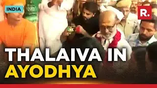 Rajinikanth Offers Prayers At Hanuman Garhi Temple In Ayodhya, Uttar Pradesh