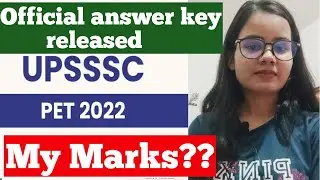 UPSSSC PET🔥Official Answer Key Released || My marks🧐🙄 || Shift || Negative😔 Marking || #upssscpet