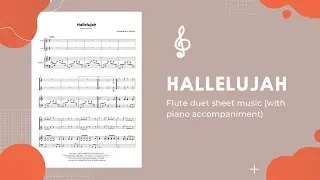 Hallelujah Flute Duet Sheet Music