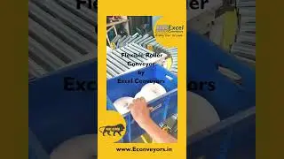 Flexible Roller Bend Conveyors by @excelconveyors #flexiblebendconveyors #rollerconveyor #roller