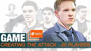 Nagelsmann Tactics | Analysis Of Germany In Euro 2024 | Creating The Attack - Game Football Drill