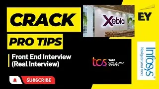 TCS Interview l Xebia  | Campus Placements I Fresher’s Interview I Experienced | Frontend  Interview
