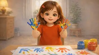 Sofía y los colores en sus manos — Un cuento infantil tranquilo